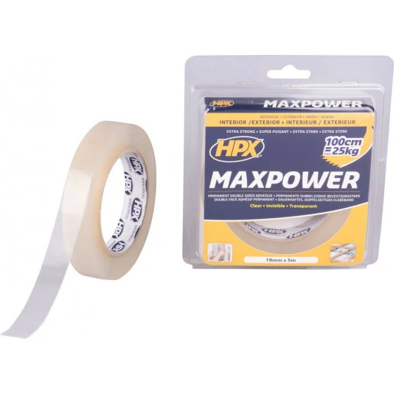 Ruban Double Face Transparent Forte Adherence 19mmx2m HPX - 20444 1 Ruban Double Face Transparent Forte Adherence 19mmx2m HPX - 20444